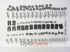 Tornillos para carenado para Yamaha YZF-R1 02-03 - Plateado #OYO87903374