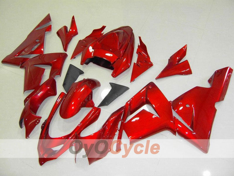 Kit de carenado por inyección para NINJA ZX-10R 04-05 - Rojo, Negro - Estilo de fábrica #OYO87901530
