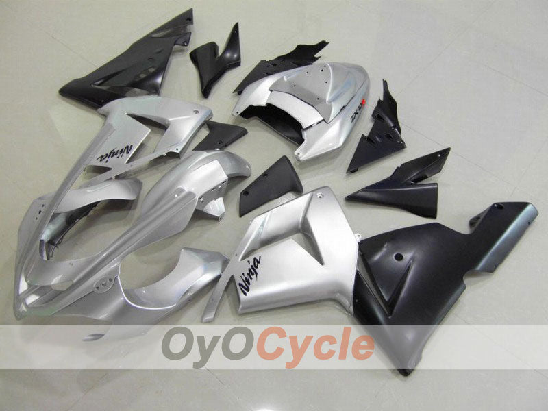 Kit de carenado por inyección para NINJA ZX-10R 04-05 - Negro, Plata - Estilo de fábrica #OYO87901532 Imagen principal del producto