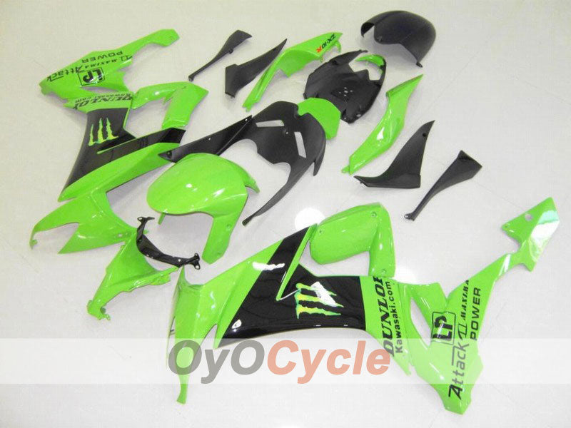 Kit de carenado por inyección para NINJA ZX-10R 08-10 - Verde, Negro - Monster #OYO87901657 Imagen principal del producto