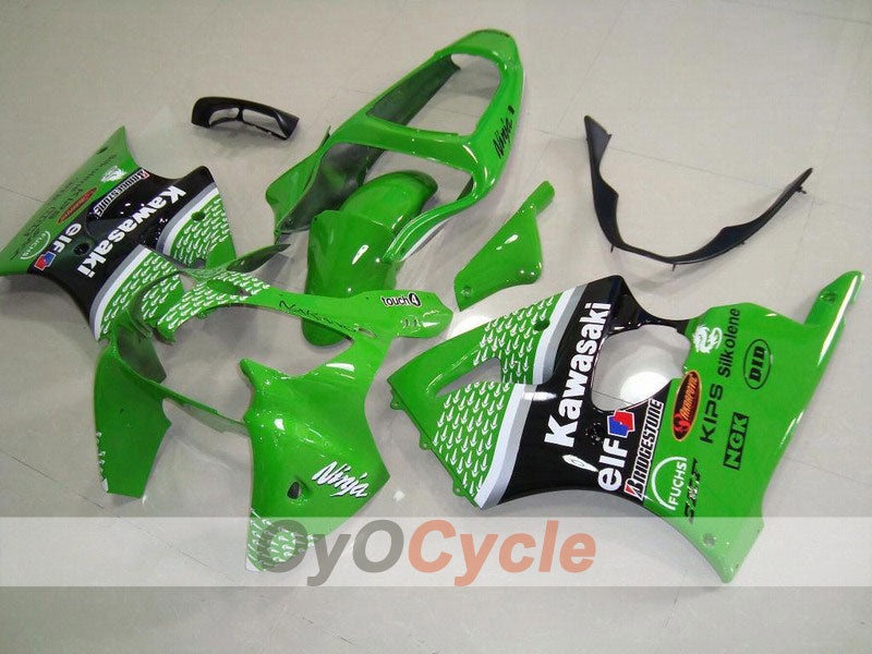Kit de carenado de inyección para NINJA ZX-6R 00-02 - Verde, Negro - Nakano #OYO87901740 Imagen principal del producto