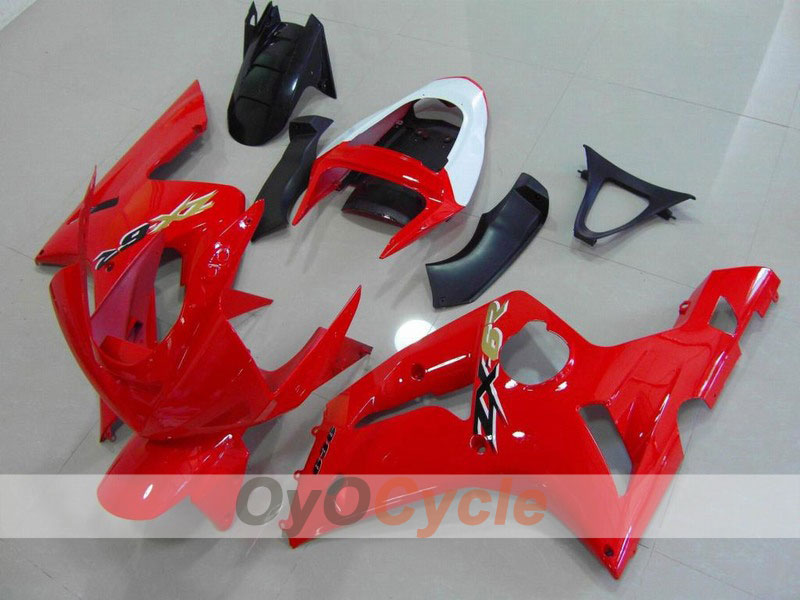 Kit de carenado por inyección para NINJA ZX-6R 03-04 - Rojo, Negro - Estilo de fábrica #OYO87901791 Imagen principal del producto
