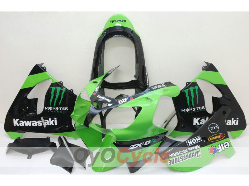 Kit de carenado para NINJA ZX-9R 00-01 - Verde, Negro - Monster #OYO87903029 Imagen principal del producto